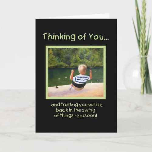 Back in the Swing _ get well Card