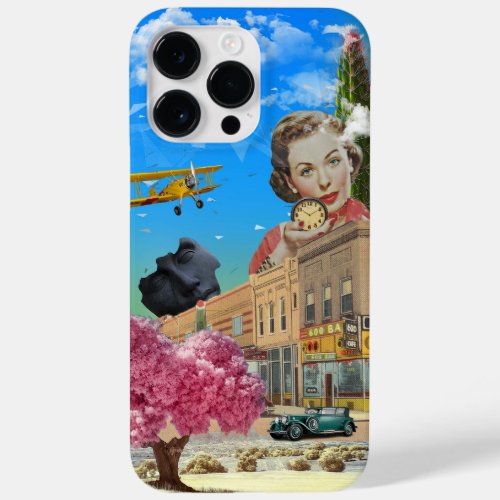 Back in Time Mixed Media Collage Effect Case_Mate iPhone 14 Pro Max Case