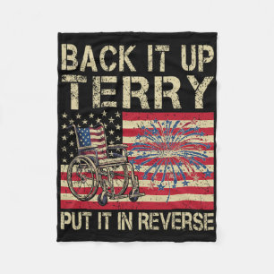 Back It Up Terry Put It In Reverse Firework Usa 4t Fleece Blanket