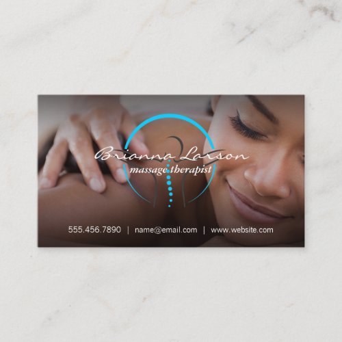 Back Massage | Holistic Healing Health Logo Business Card