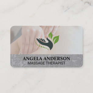 Back Massage   Relax Spa Wellness Business Card