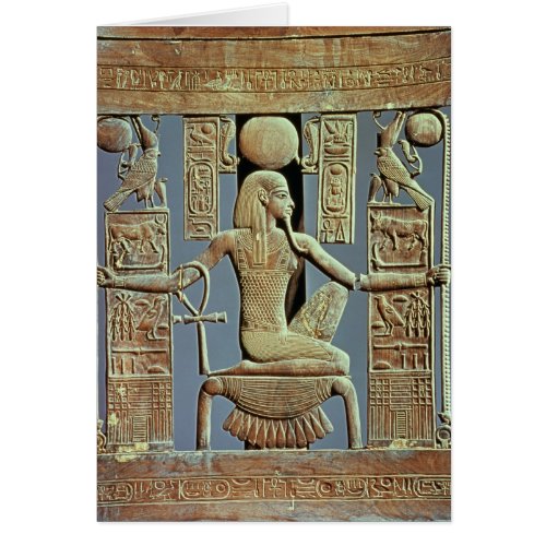 Back of a chair from the tomb of Tutankhamun