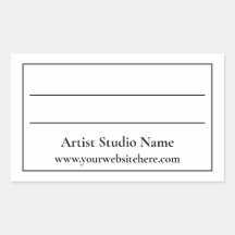 Back of Artwork Label Sticker