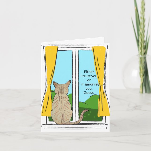 Back of Cat possible meanings Card (Front)