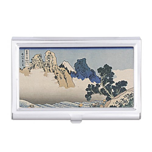 Back of Fuji mountain from Minobu river Hokusai    Business Card Case