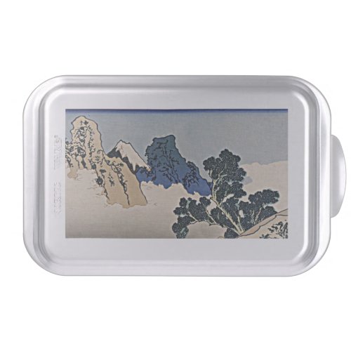 Back of Fuji mountain from Minobu river Hokusai    Cake Pan