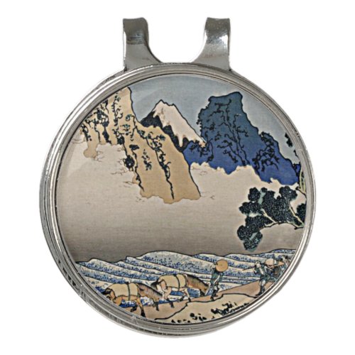 Back of Fuji mountain from Minobu river Hokusai   Golf Hat Clip