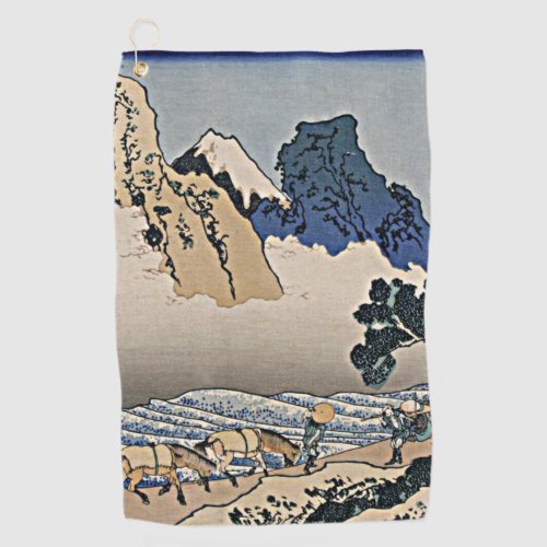 Back of Fuji mountain from Minobu river Hokusai  Golf Towel