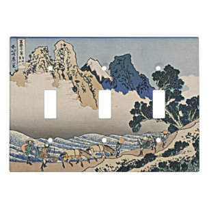 Back of Fuji mountain from Minobu river Hokusai Light Switch Cover