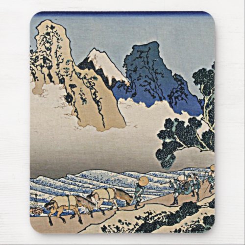 Back of Fuji mountain from Minobu river Hokusai    Mouse Pad