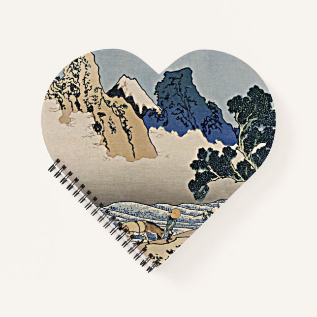 Back of Fuji mountain from Minobu river Hokusai    Notebook (Front)