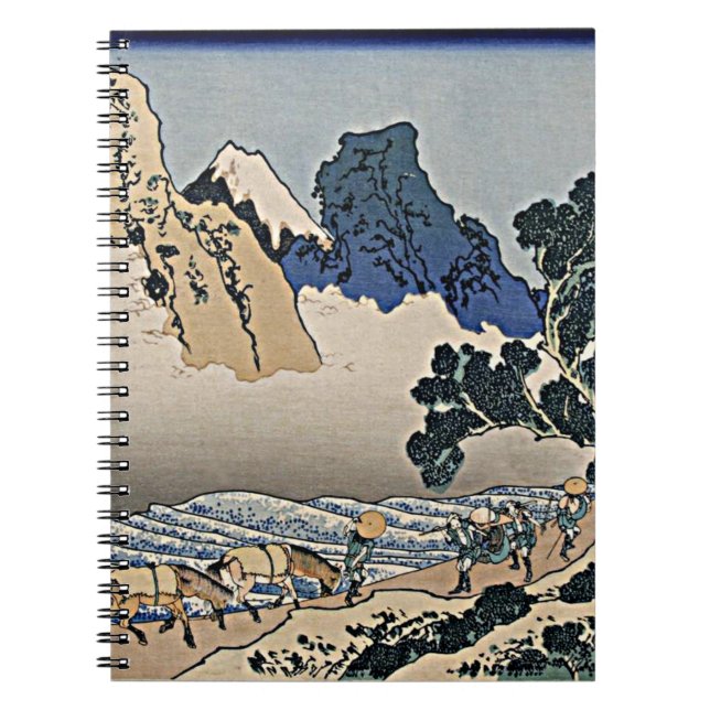 Back of Fuji mountain from Minobu river Hokusai   Notebook (Front)