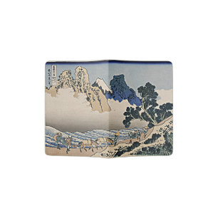 Back of Fuji mountain from Minobu river Hokusai   Passport Holder