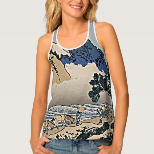 Back of Fuji mountain from Minobu river Hokusai    Tank Top