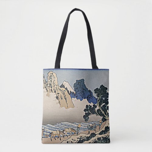 Back of Fuji mountain from Minobu river Hokusai   Tote Bag
