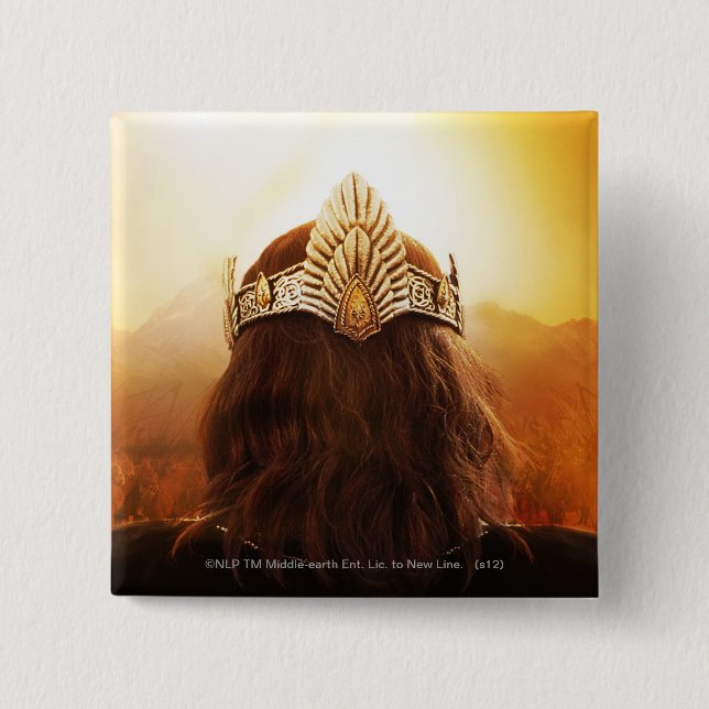 Back of Head with Crown Pinback Button (Front)