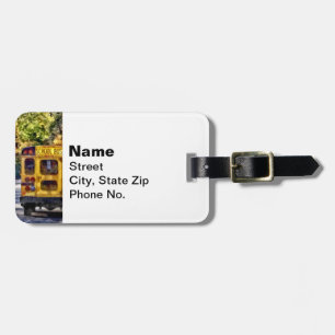 Back of School Bus Luggage Tag