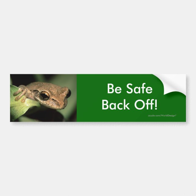 back off bumper sticker (Front)