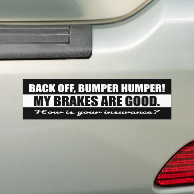Back off bumper sticker Zazzle