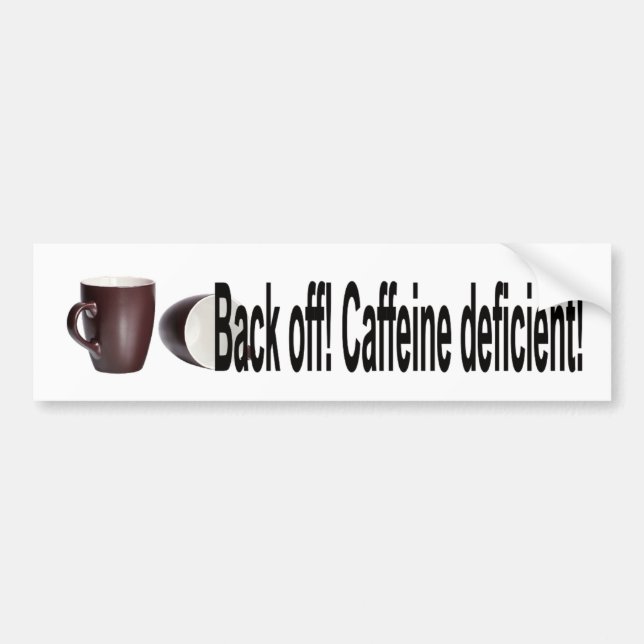 Back Off Bumper Sticker (Front)