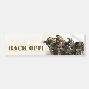 Back off! bumper sticker