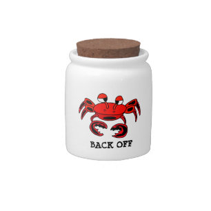 Back Off Crab Cookie/Candy Jar