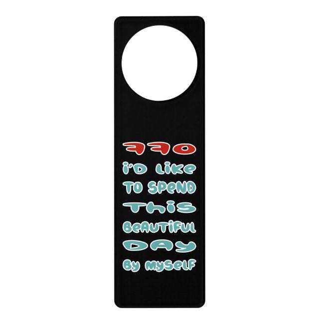 Back Off Door Hanger (Front)