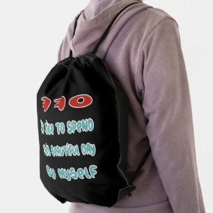 Back Off Drawstring Bag