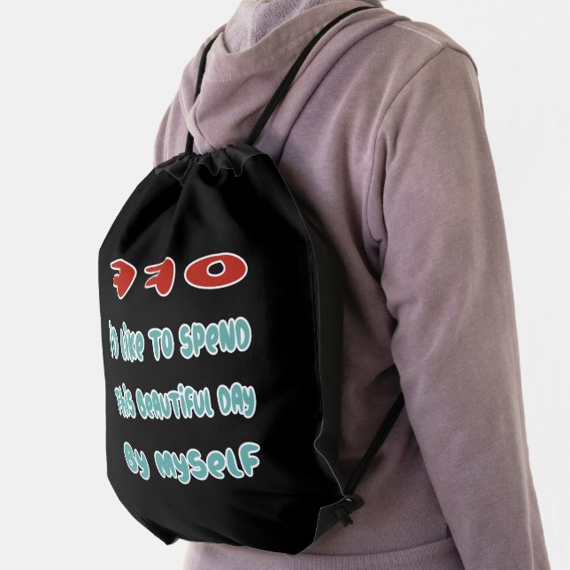 Back Off Drawstring Bag (Insitu)