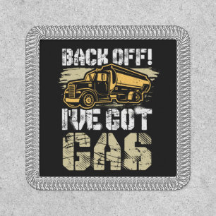 Back Off I've Got Gas Funny Trucker Dad Gag Patch