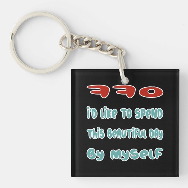 Back Off Keychain (Front)