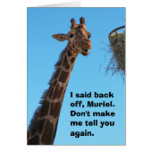 Back off Muriel (Front)