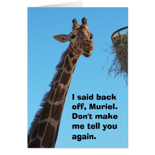 Back off Muriel (Front)