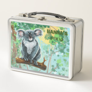 Back Off Personalized Saint Bernard Luchbox Metal Lunch Box