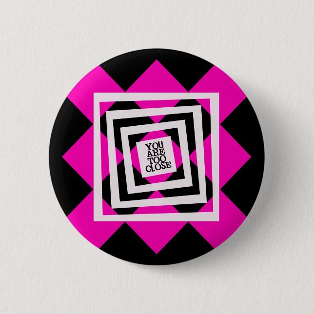 Back Off Pinz Pinback Button (Front)