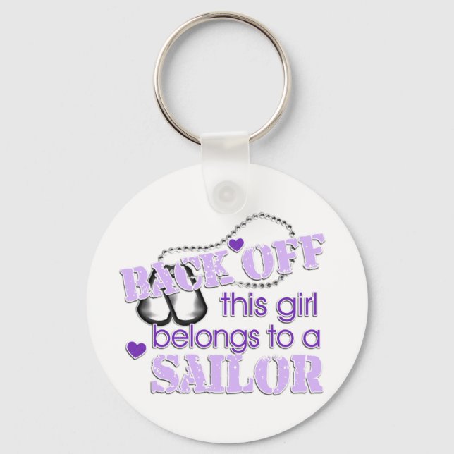 Back off Sailor Keychain (Front)