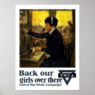 Back Our Girls Over There -- YWCA Poster