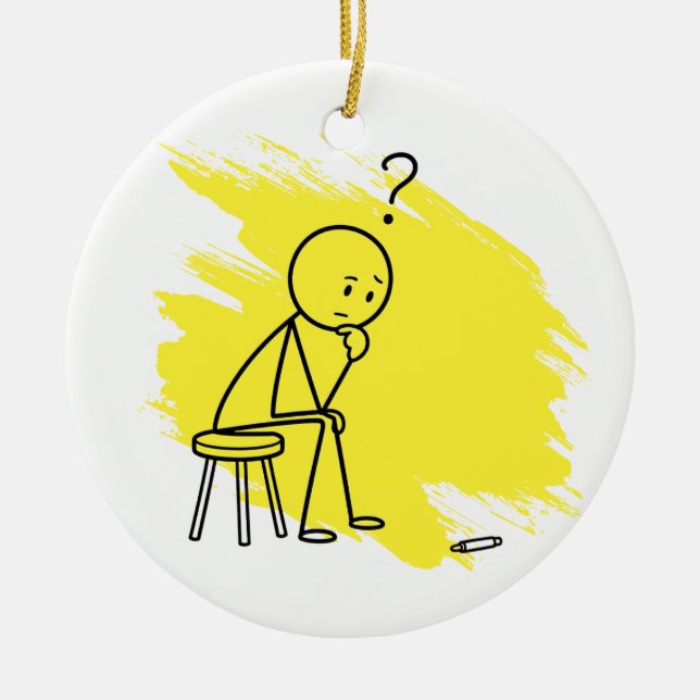 Back Pain Humor Custom Condition Fun Ornament (Front)