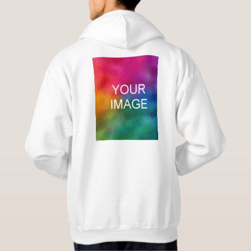Back Print Customize Add Image Logo Text Mens Hoodie