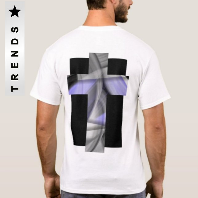 Back Print T-Shirt Trend Abstract Lavender Violet (Creator Uploaded)