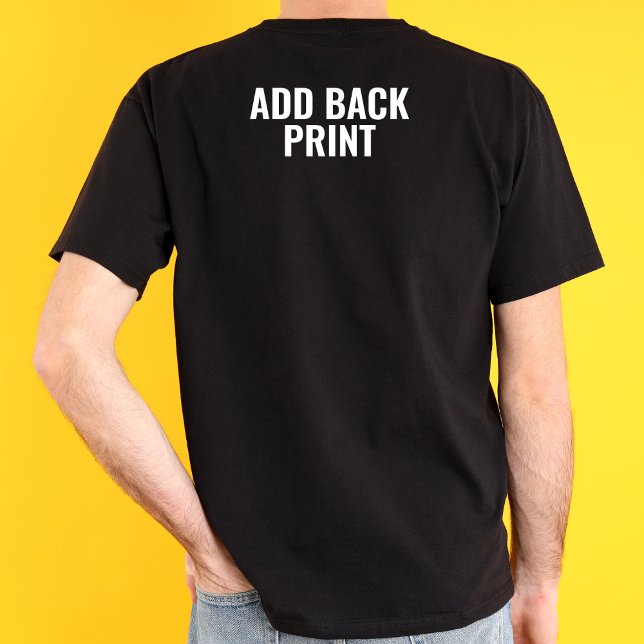 Back Print Upgrade ackside Print Personalized Text T-Shirt (Creator Uploaded)