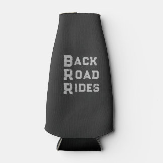 Back Road Rides Logo Gray Lettering Bottle Cooler
