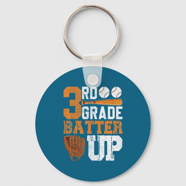Back School 3rd Grade Students Keychain (Front)