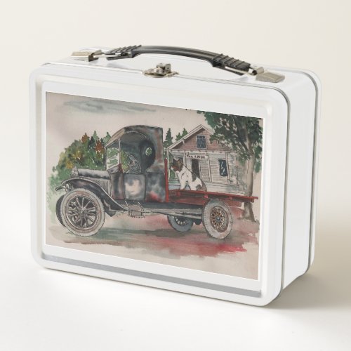 Back Seat Driver Metal Lunch Box