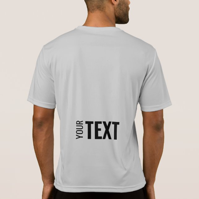 Back Side Print Template Modern Sport Mens T-Shirt (Back)