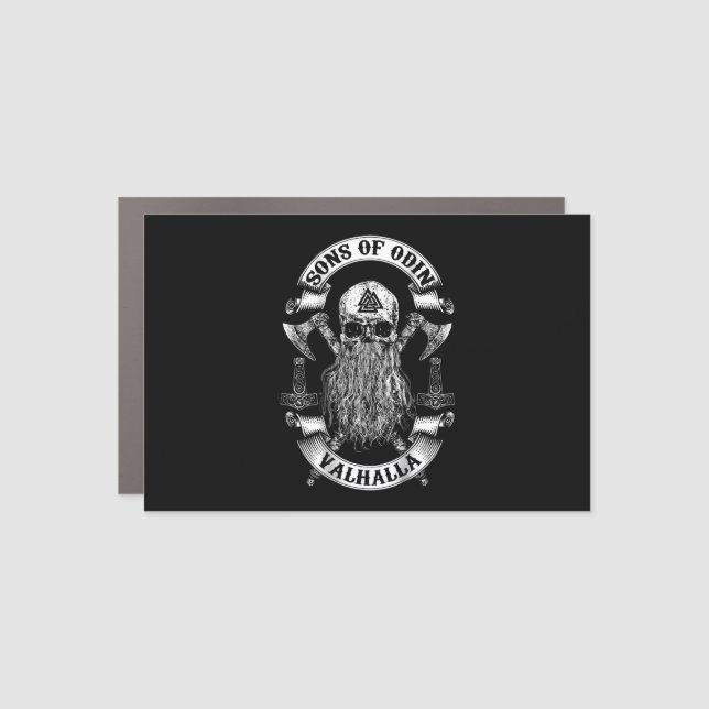 Back-Sons Of Odin- Vikings Nordish Car Magnet (Front)
