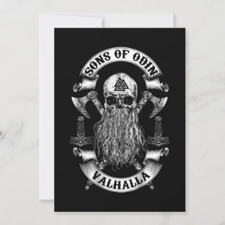Back-Sons Of Odin- Vikings Nordish Holiday Card