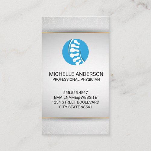 Back Spine  Health and Wellness Business Card