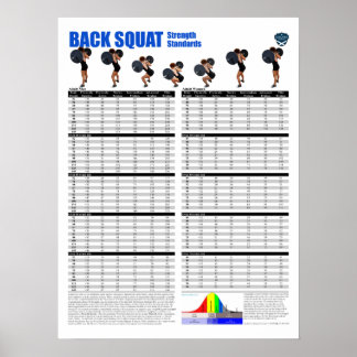Back Squat - Metric Poster