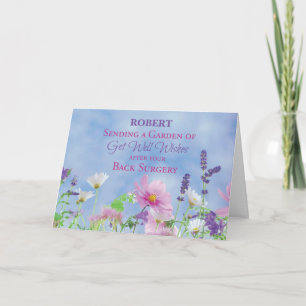 Back Surgery Get Well Wildflowers Card